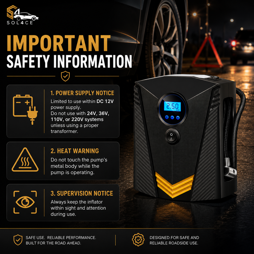 SOL4CE AirVolt™ Tire Inflator