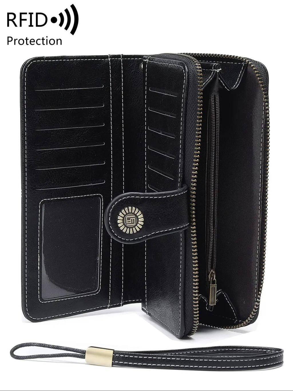 Vintage RFID Clutch Wallet