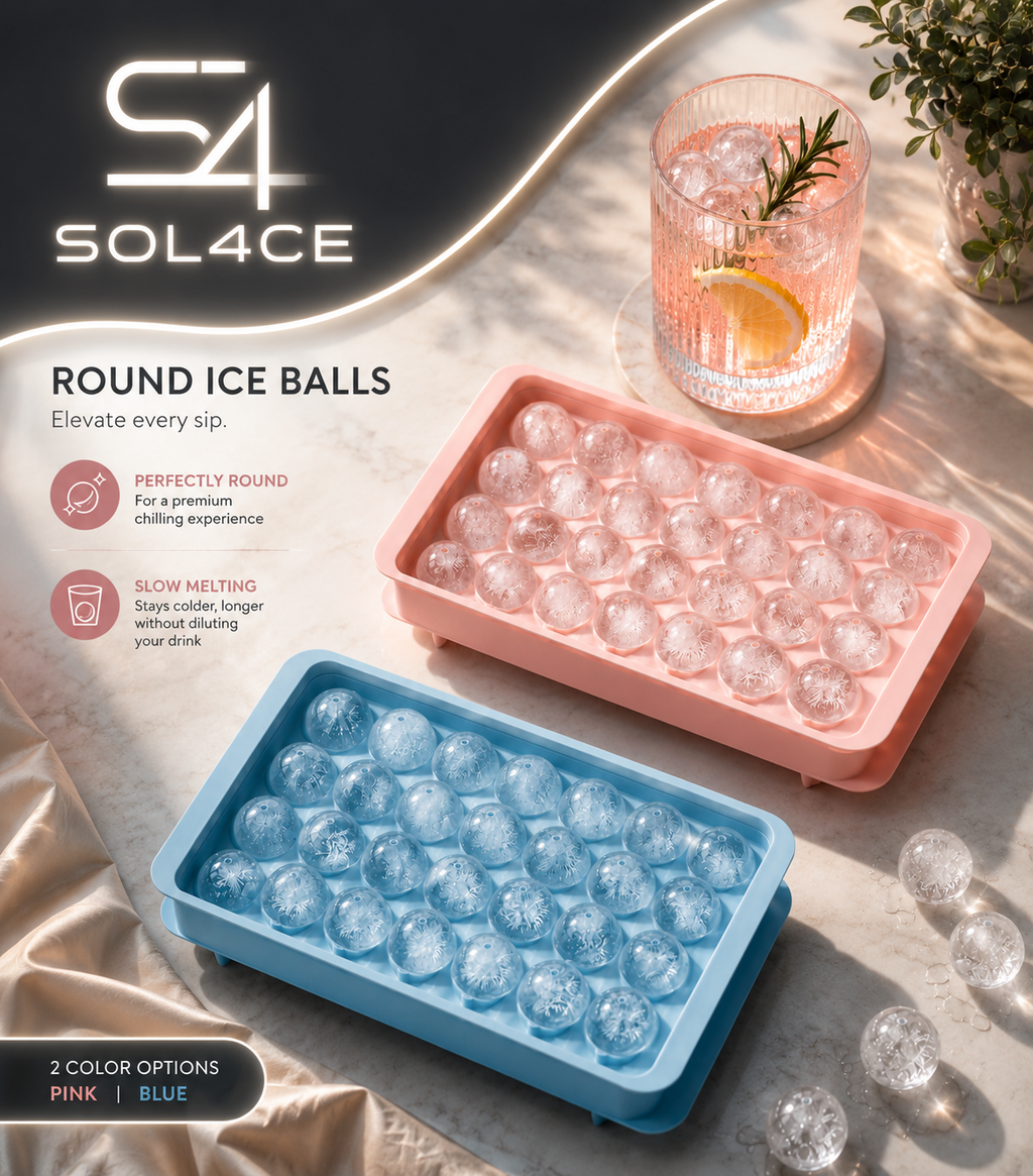 Mini Ice Cube Trays  Tiny Ice Cube Tray with Lid for Freezer, Round Ice Cubes for Chilling Cocktail Whiskey Tea Coffee