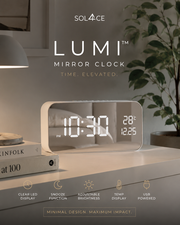 SOL4CE Lumi™ Mirror Clock