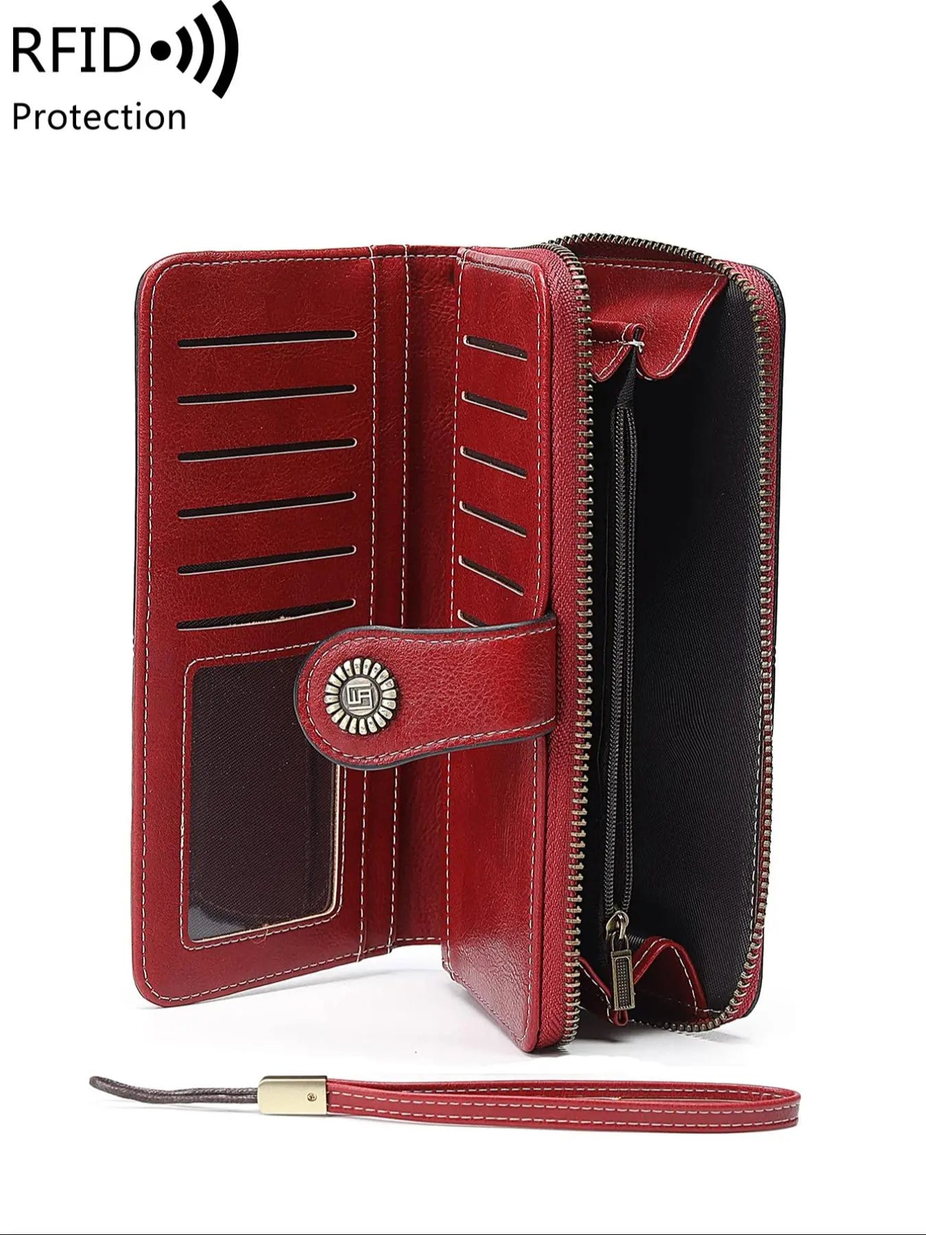 Vintage RFID Clutch Wallet