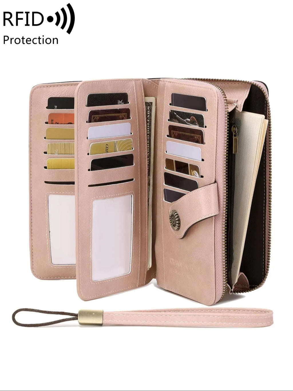 Vintage RFID Clutch Wallet