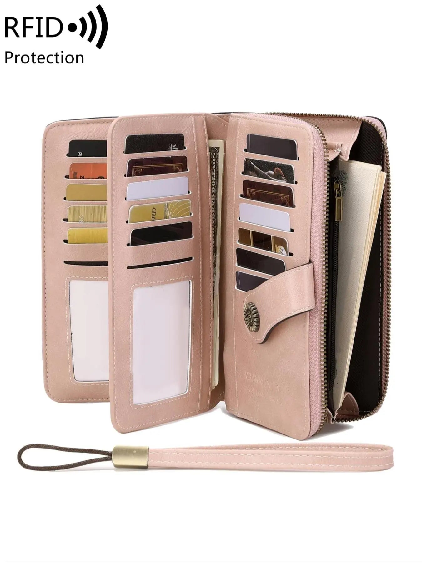 Vintage RFID Clutch Wallet