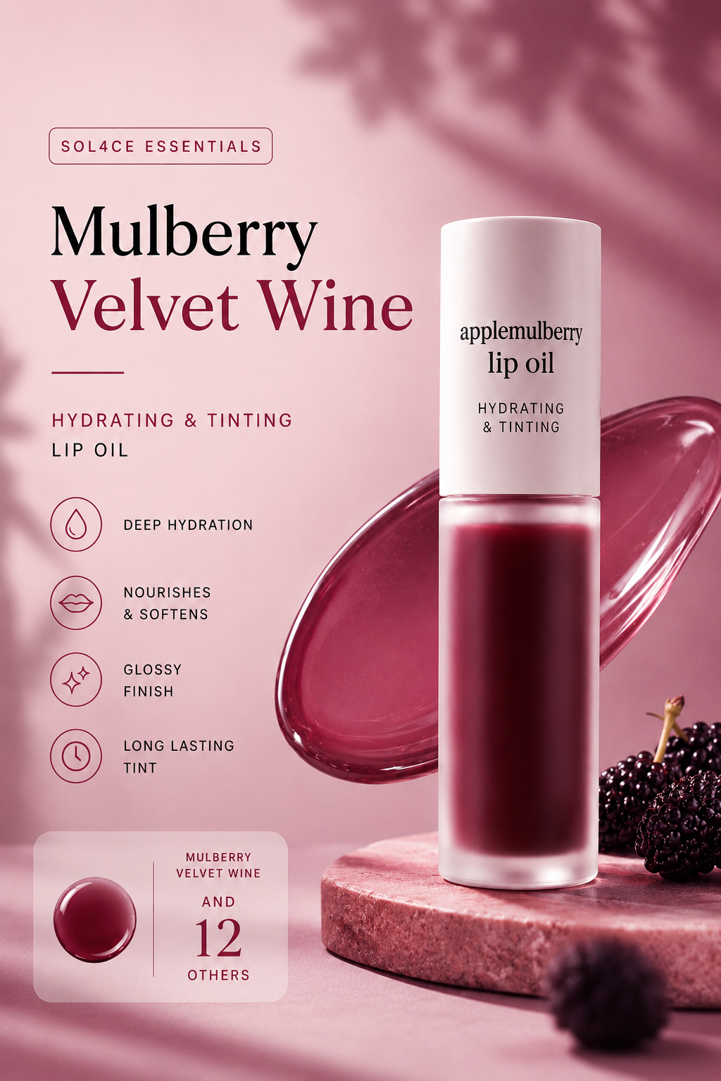 SOL4CE Velvet Hydrating Lip Oil