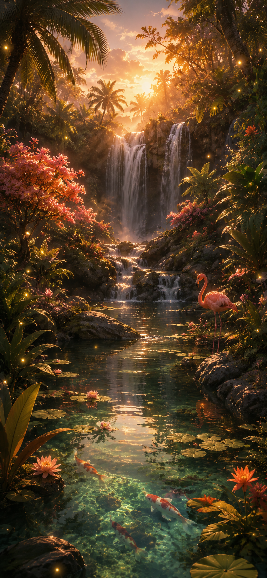 🌴 Tropical Oasis™ Wallpaper