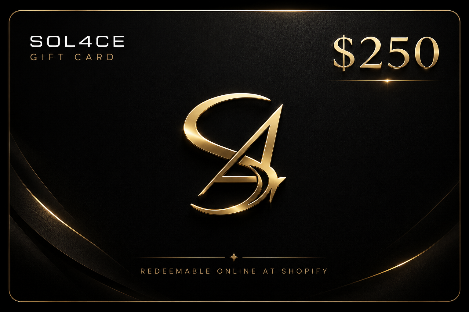 SOL4CE Gift Card — $200
