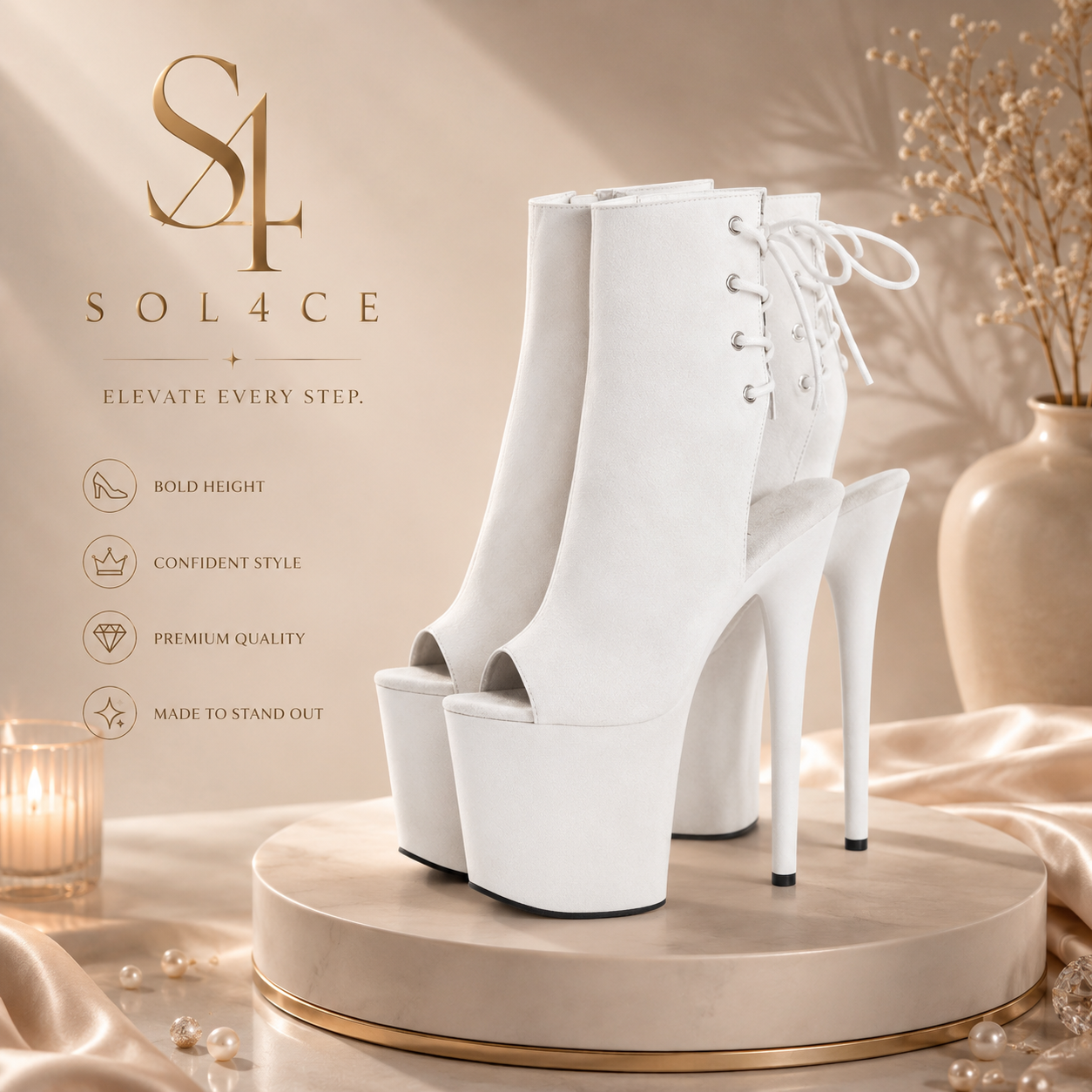 SOL4CE Baddie Platform Heels