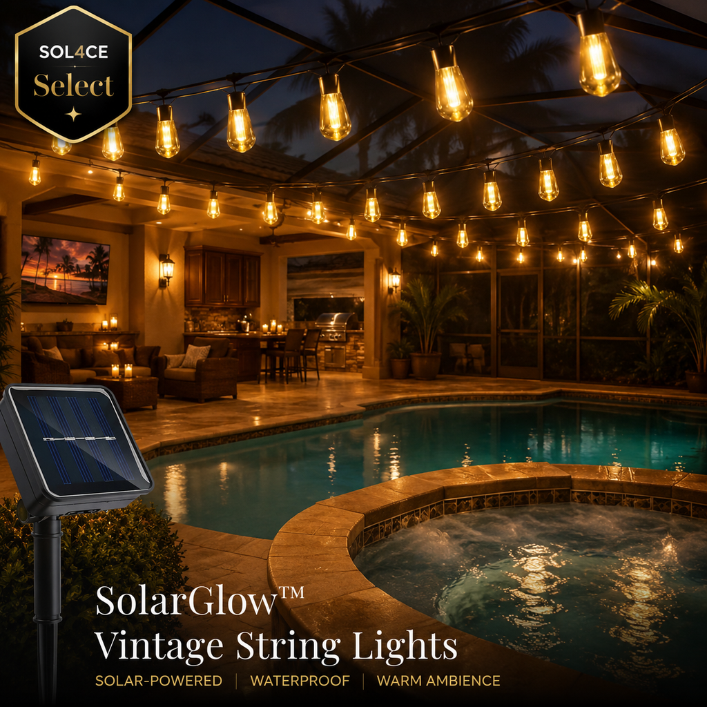 SolarGlow™ Vintage String Lights
