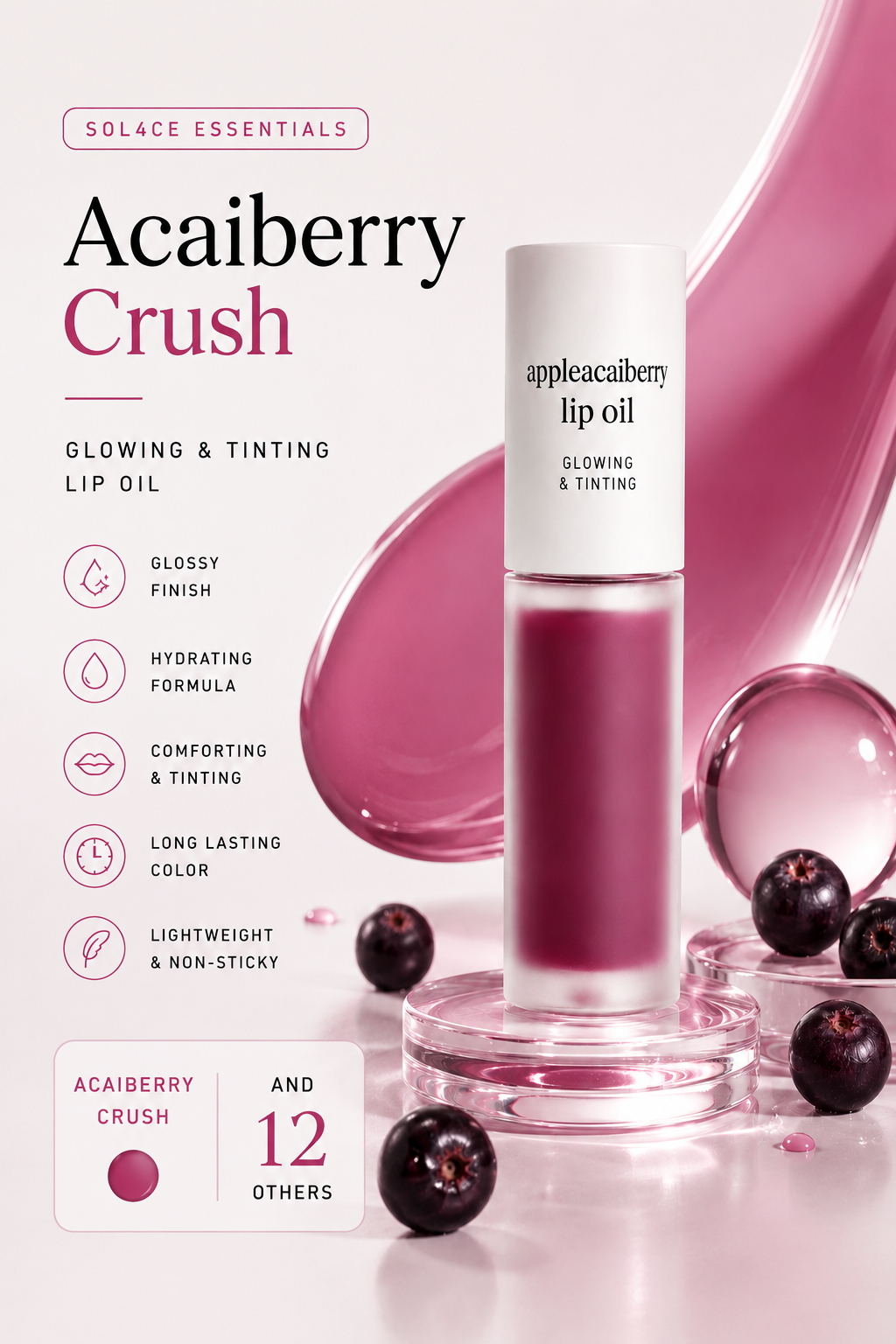 SOL4CE Velvet Hydrating Lip Oil