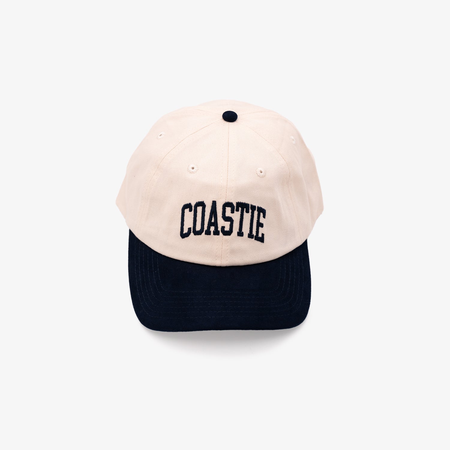 Coastie Ultrasuede Navy/White Snapback Hat