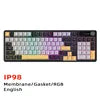 FURYCUBE IP98 Membrane Feel Waterproof Ergonomic Support Gaming E-sports High Appearance Wired Silent Keyboard