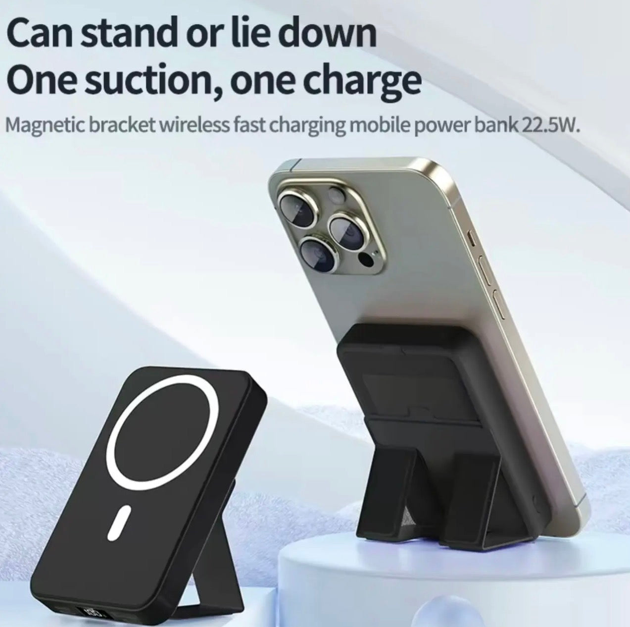 MagSafe Magnetic Wireless Power Bank with Stand