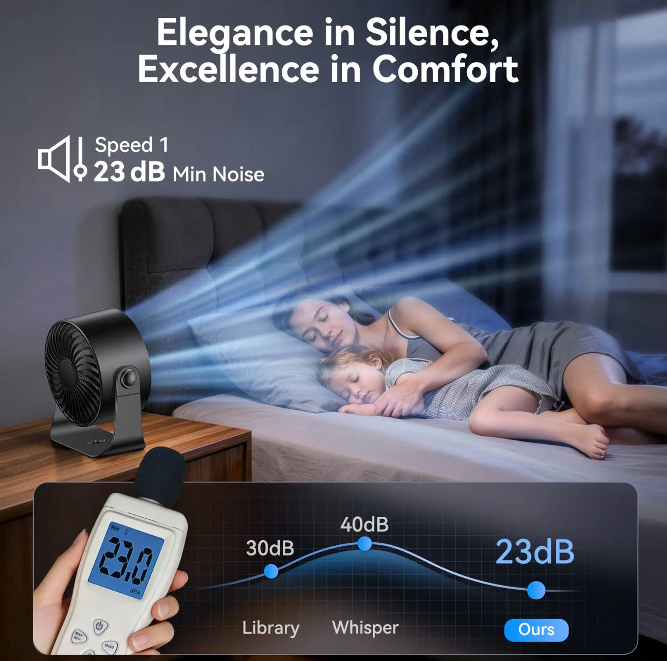 Portable Rechargeable Cooling Fan