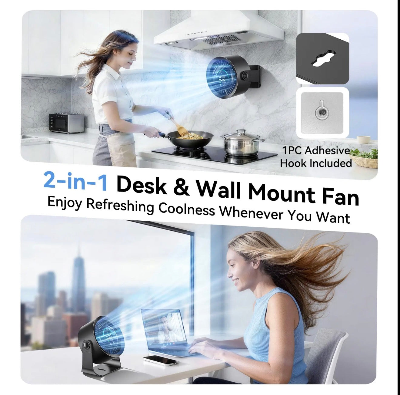Portable Rechargeable Cooling Fan