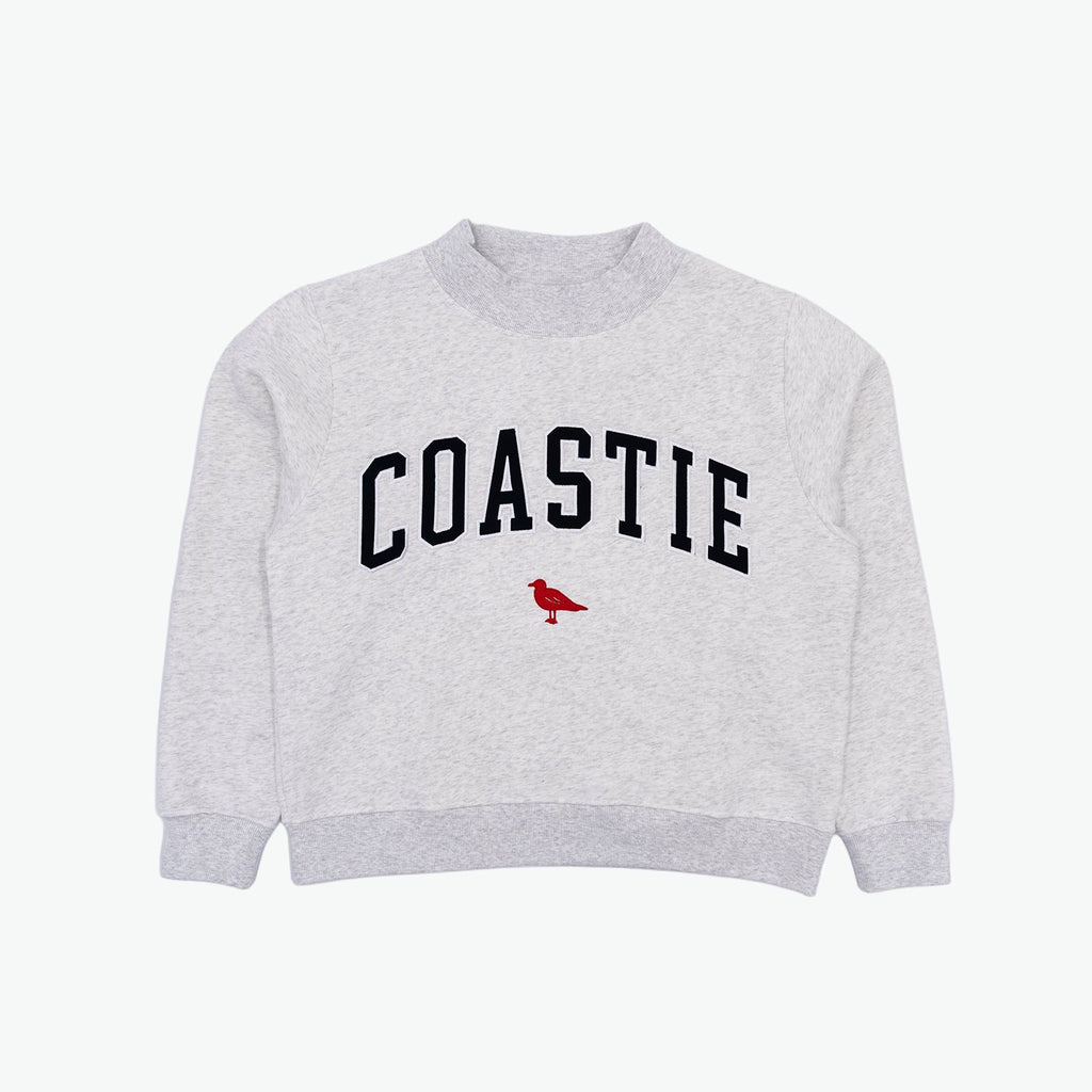Coastie Embroidered Mockneck Sweatshirt