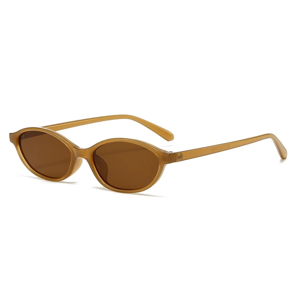 Vintage Small Cat Eye Sunglasses for Women Trendy Half-frame Sun Glasses UV400 Fashion Shades Eyewear Summer Anti UV Sunglasses
