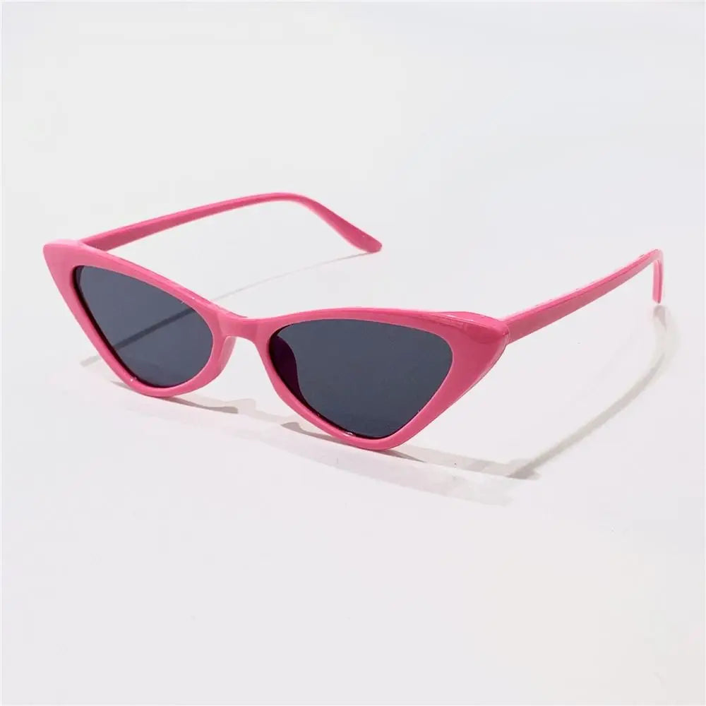 Vintage Small Cat Eye Sunglasses for Women Trendy Half-frame Sun Glasses UV400 Fashion Shades Eyewear Summer Anti UV Sunglasses