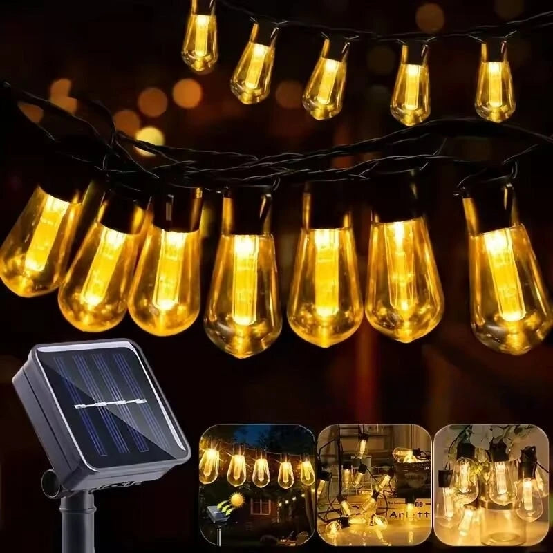 SolarGlow™ Vintage String Lights