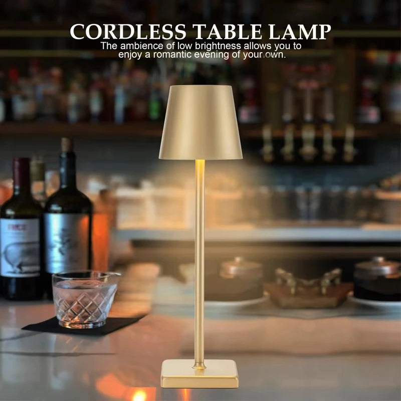 LED Touch Sensor Table Lamp 3 Color Desktop Night Light Bedside Creative Ambient Light Bar Outdoor Decoration Room Outdoor Decor