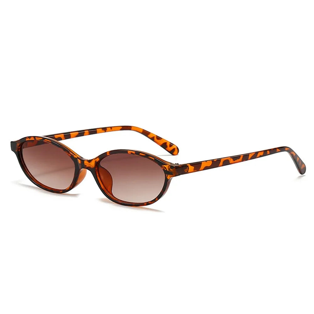 Vintage Small Cat Eye Sunglasses for Women Trendy Half-frame Sun Glasses UV400 Fashion Shades Eyewear Summer Anti UV Sunglasses