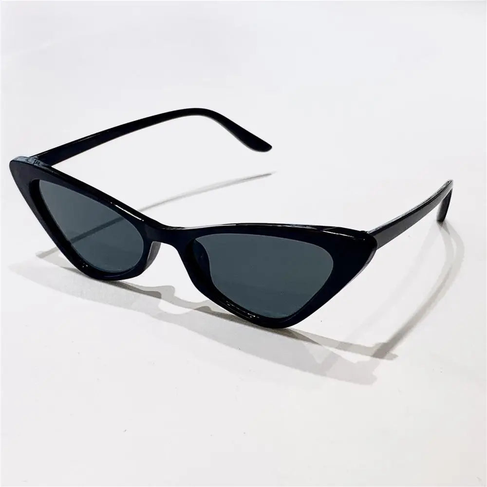 Vintage Small Cat Eye Sunglasses for Women Trendy Half-frame Sun Glasses UV400 Fashion Shades Eyewear Summer Anti UV Sunglasses