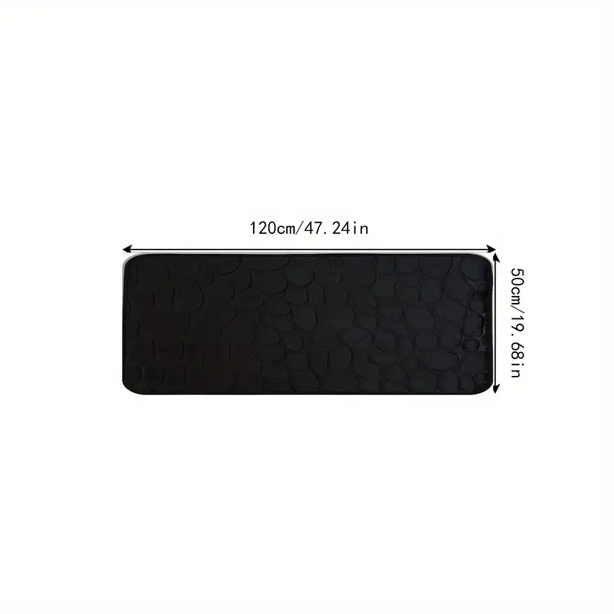 Large Size Bathroom Floor Mat Non-slip Absorbent Bathroom Rug Long Strip Bathtub Floor Mat Home Decor 19.7x47.2in mat