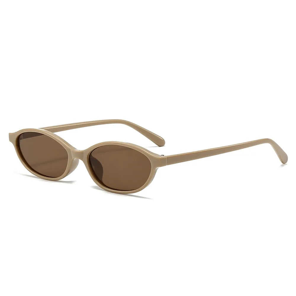 Vintage Small Cat Eye Sunglasses for Women Trendy Half-frame Sun Glasses UV400 Fashion Shades Eyewear Summer Anti UV Sunglasses