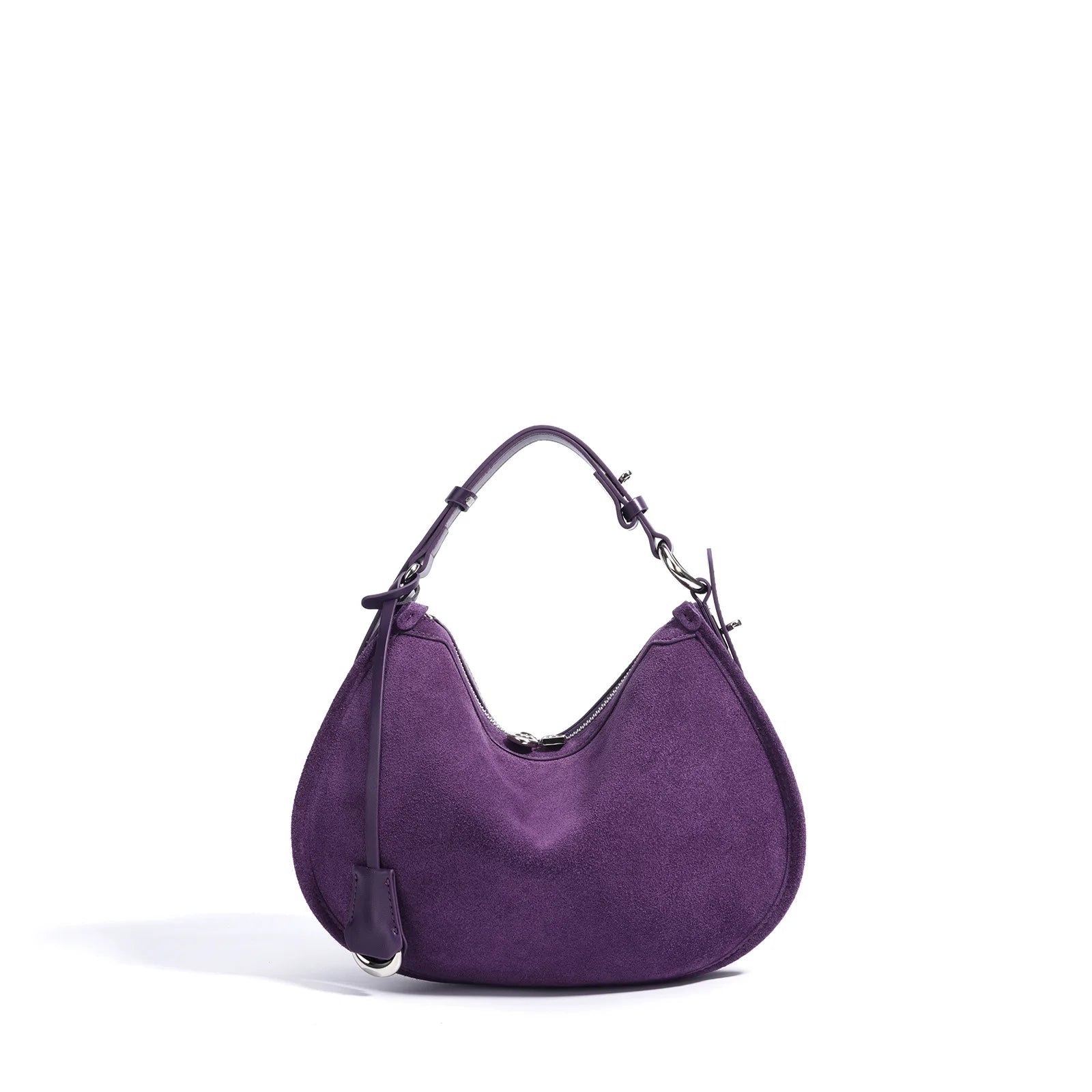 2025 Spring Summer Suede Hobo Bag Sophisticated Single Shoulder Tote Vintage Inspired Trendy Crossbody Pack Women's Handbag
