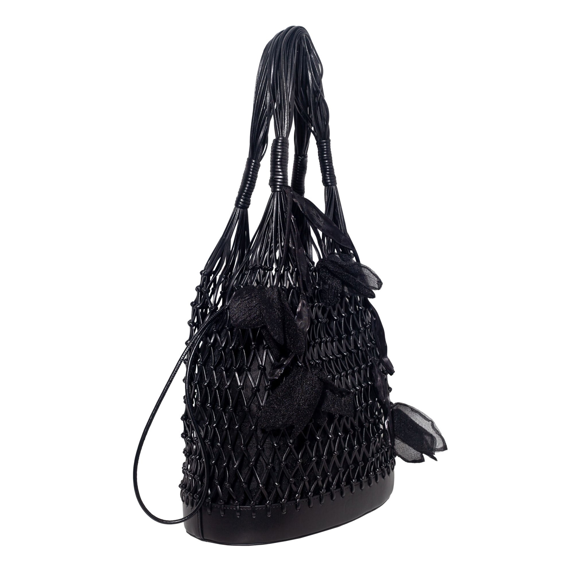 Secret Garden Macramé Tote Bag with Removable Pouch