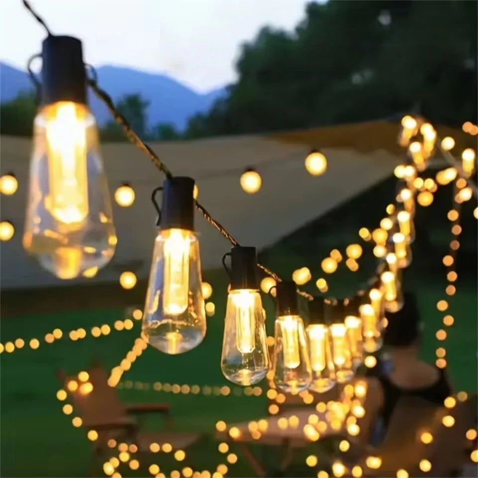 SolarGlow™ Vintage String Lights