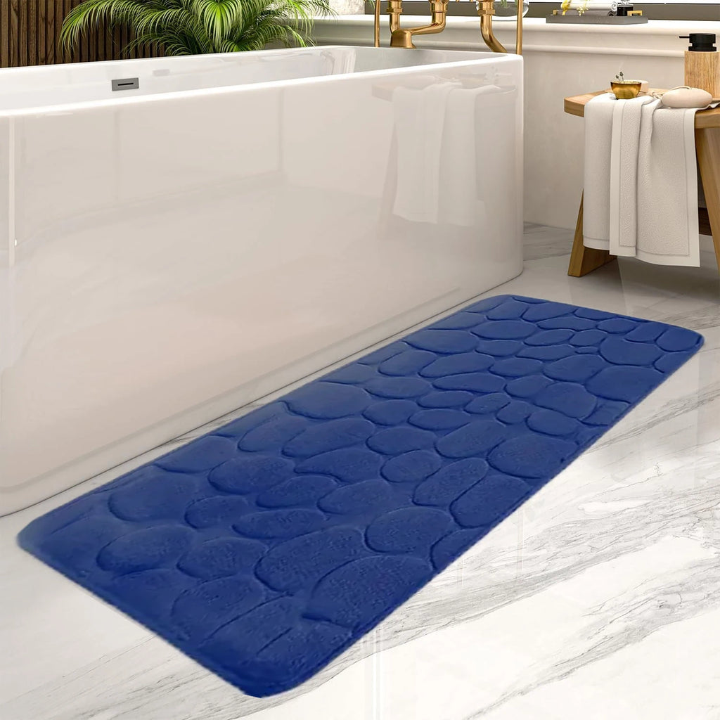 Large Size Bathroom Floor Mat Non-slip Absorbent Bathroom Rug Long Strip Bathtub Floor Mat Home Decor 19.7x47.2in mat
