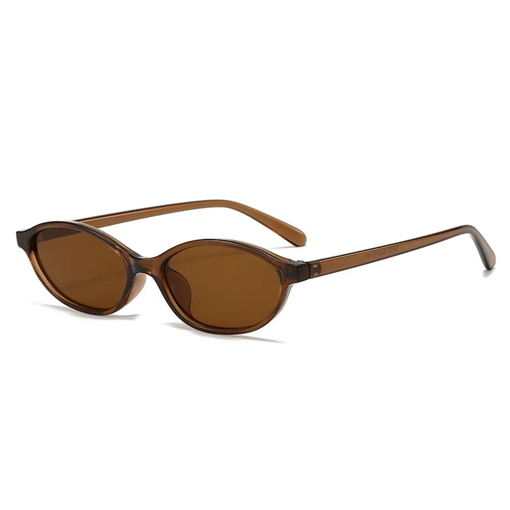 Vintage Small Cat Eye Sunglasses for Women Trendy Half-frame Sun Glasses UV400 Fashion Shades Eyewear Summer Anti UV Sunglasses