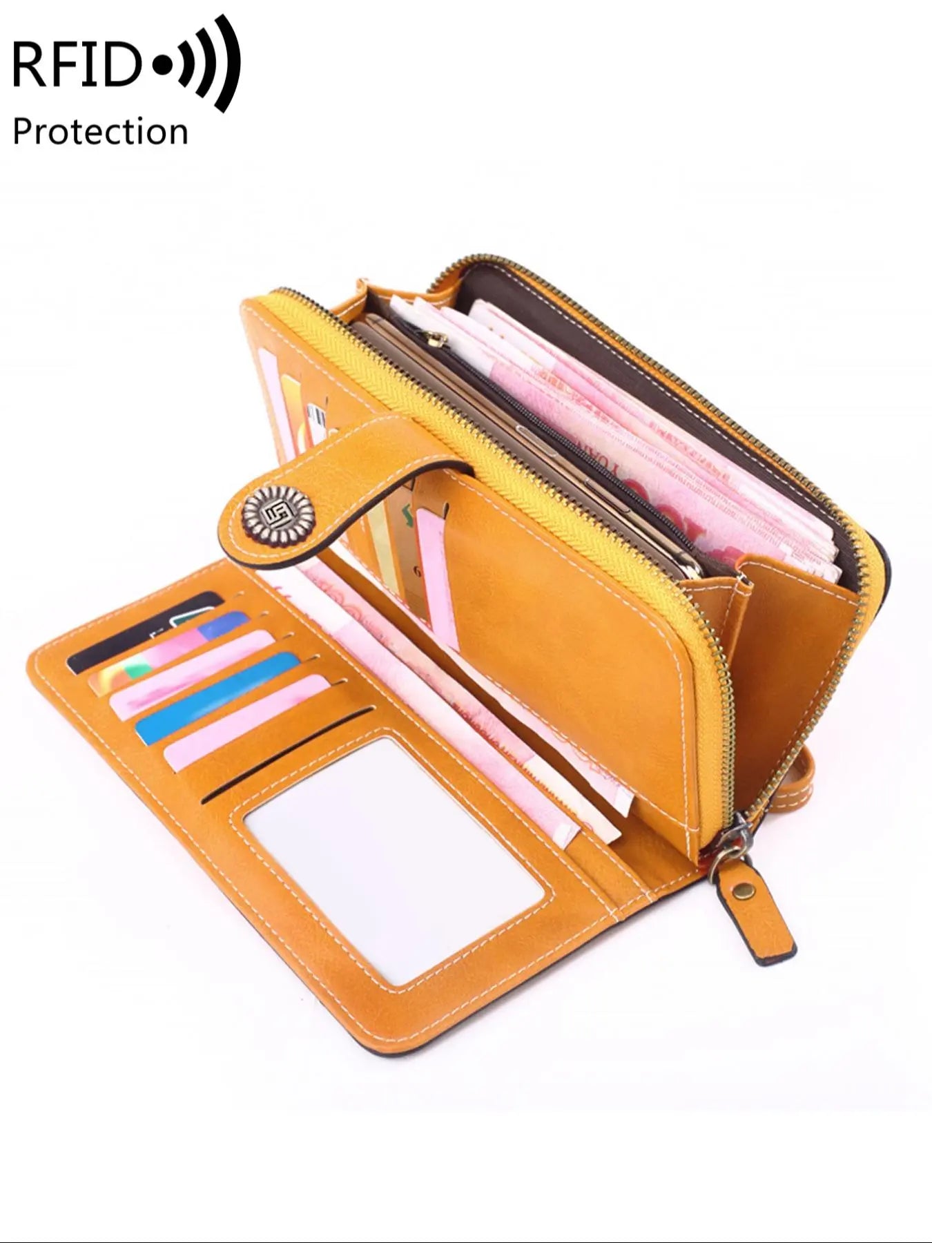 Vintage RFID Clutch Wallet