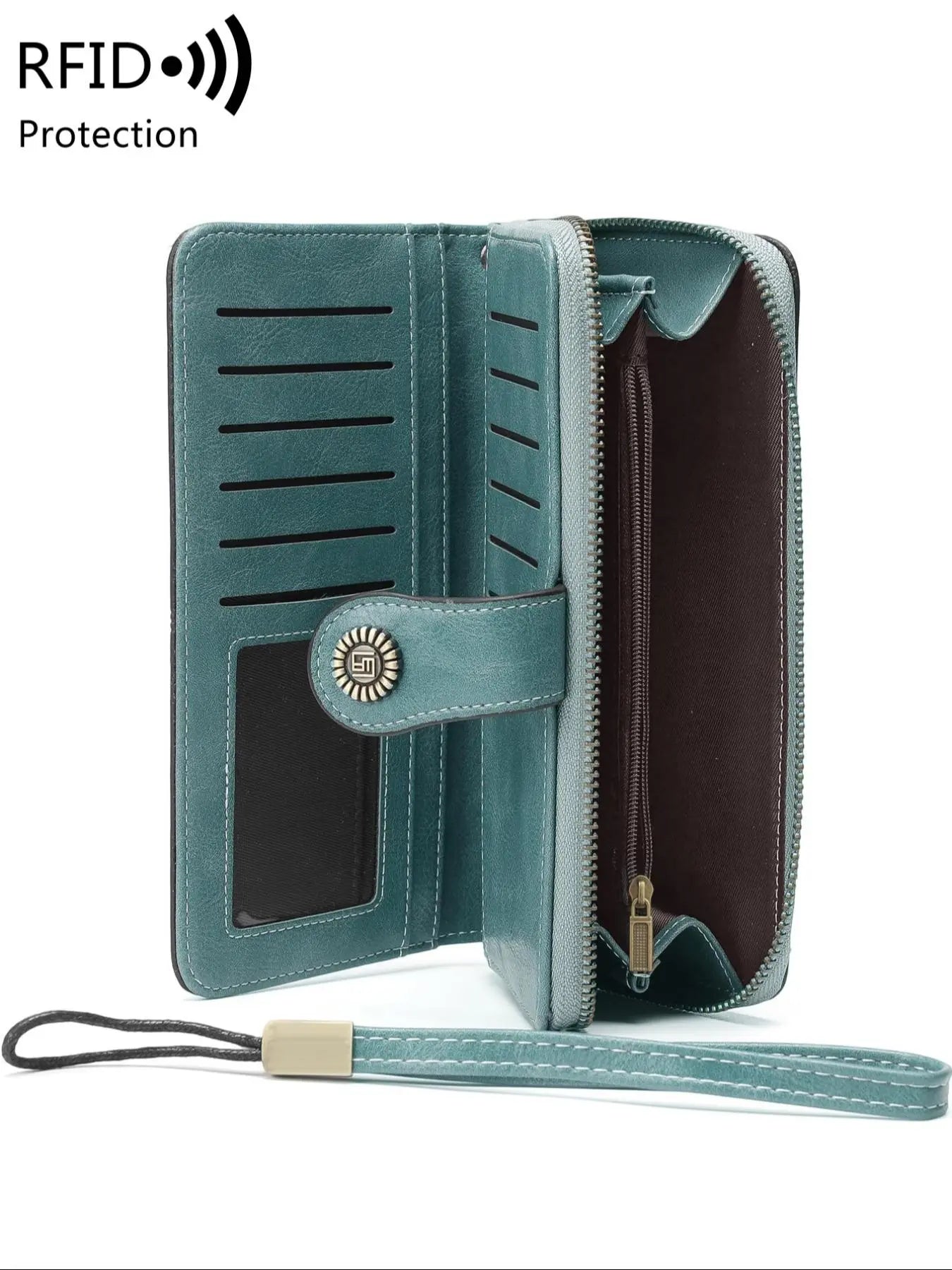 Vintage RFID Clutch Wallet