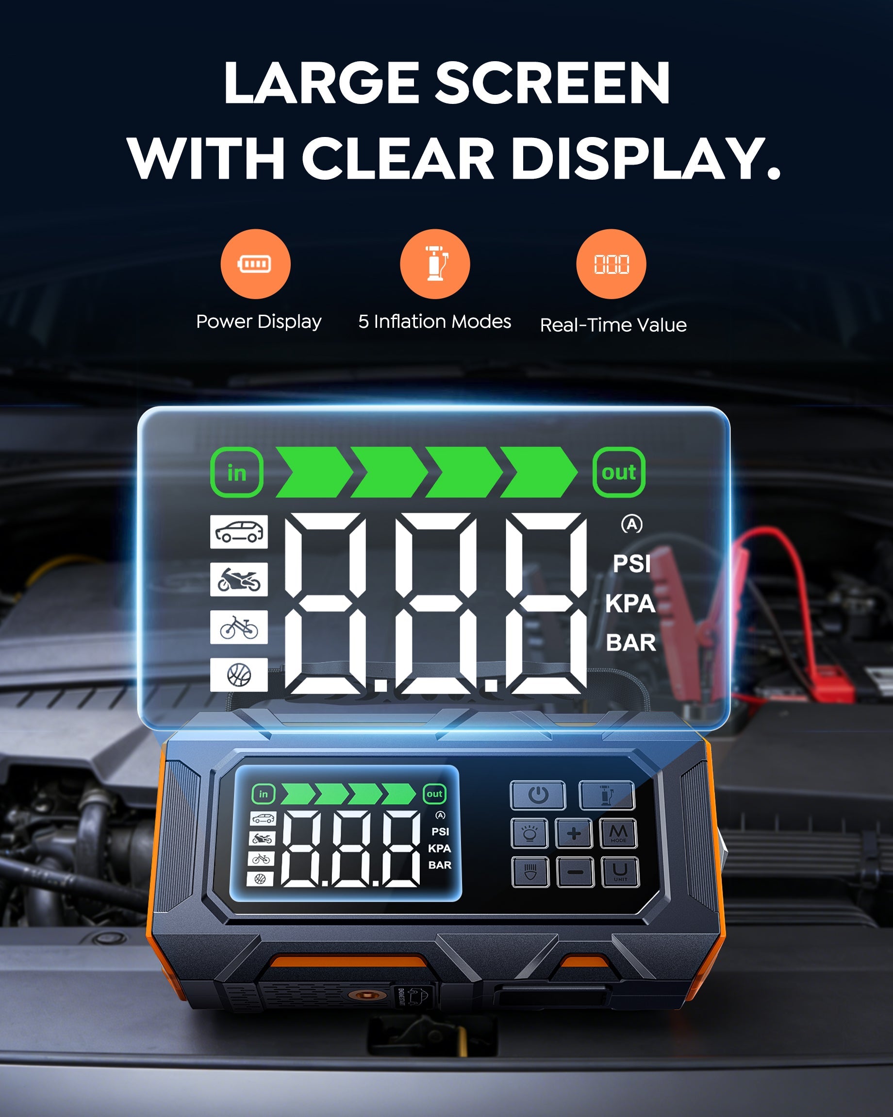 【New Arrivals】Buture Beta09 Jump Starter with Air Compressor丨8000A Powerful Start, 16-in-1 Roadside Kit
