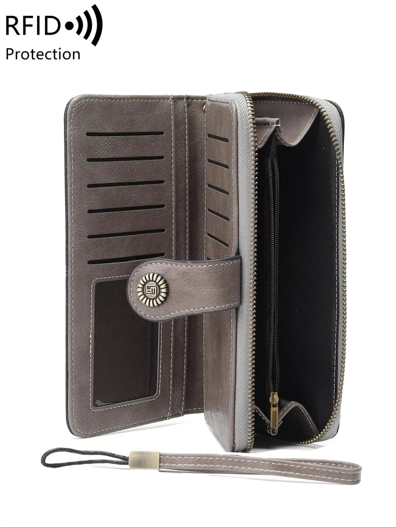 Vintage RFID Clutch Wallet
