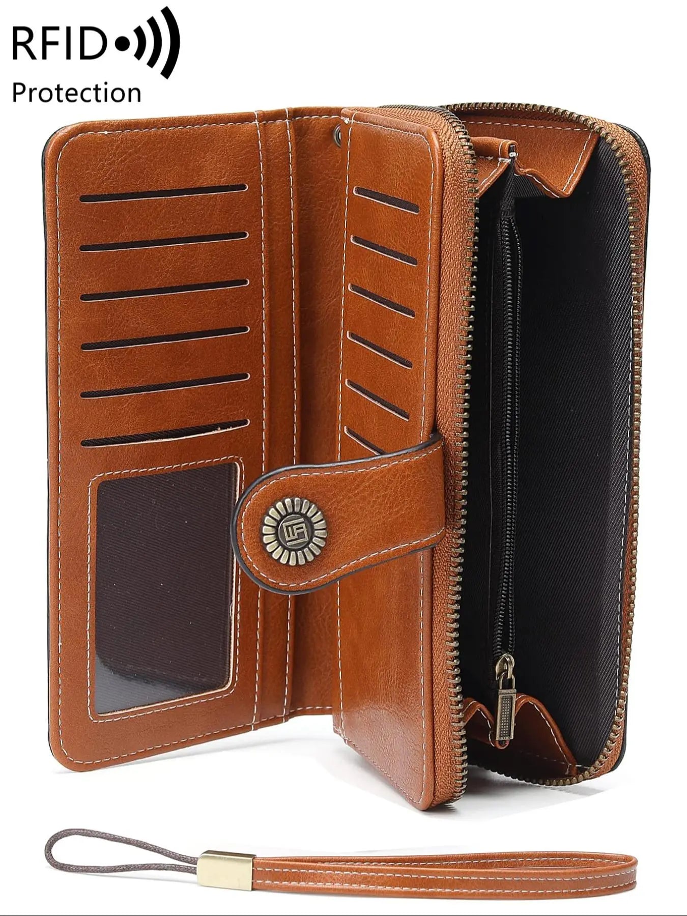 Vintage RFID Clutch Wallet