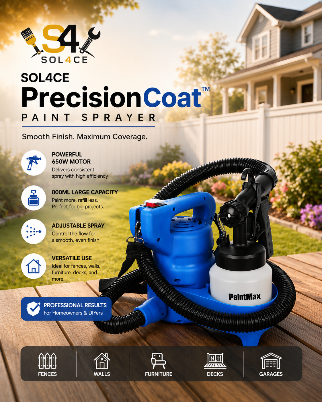 SOL4CE PrecisionCoat™ Paint Sprayer