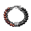 Red Tiger Lava Stone Bracelet